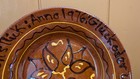 Vtg Breininger Pottery Redware 11  Plate   Bowl Signed Dated 1976 Robesonia Pa