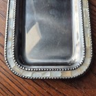 Mother Of Pearl Inlay   Cast Aluminum Trinket Catch All Tray Dish Serving Plate