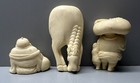 Vintage Plastic Chinese Carved Buddha Figures Horse