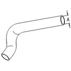 One Replacement Upper Radiator Hose Fits John Deere  T22501