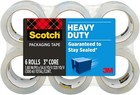 Scotch 1 88 In  X 54 6 Yds  Heavy Duty Shipping Packaging Tape  6 Rolls Per Pack