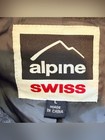    alpine Swiss Mens Gray Wool Blend Full Zip Jacket Stand Collar Coat Size L