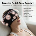 Rbx Migraine Relief Cap Hot And Cold Headache 1 Count  pack Of 1   Black