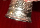 Vintage Silver Tone Metal Thimble Made In Germany