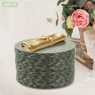 50pcs Plastic Charger Plates Retro Dinner Plate For Wedding Party Serving Dishes