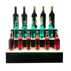 Liquor Bottle Display Shelf 3-tiers Wine Bottle Stand 110v Led Lighted Wine Rack