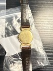 Hamilton Vintage Manual Wind Gold Filled Silver Dial Small Seconds Brown Strap