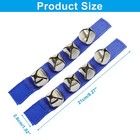 2 Pcs Adjustable Hand Wrist Bells Triggers  Musical Tambourine Wrist Shaking    