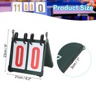 Portable Flip Scoreboard  2-digital Score Keeper Flipper  Red