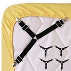 Triangle Suspender Holder Bed Mattress Sheet Straps Clips Grippers Faste zo