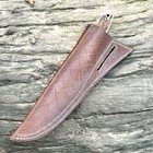 Universal Leather Knife Sheath - 8  Inches- Heavy Duty Belt Loop