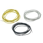 22awg Pvc Coated Guitar Hookup Wire Wiring Wire Black white yellow 19 5ft 48ft