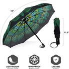 Windproof Compact Travel Umbrella Automatic Folding For Men Women Teens Rain Use