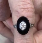 19th Century Diamond Solitaire Ring Set In
