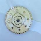 Lindsay Phillips Interchangeable Shoe Charm Snap Floral Gold ivory Snap049