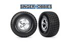Traxxas 10476 Tire   Wheel Satin Chrome Hoosier 2wd Front Modified slash Tra1
