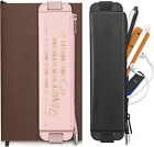 2-pack Elastic Pencil Case For Notebook Tablets Pen Holder Stationery Zipper Bag