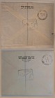 Israel Stamps  R  2 Reg  Env  1948 New Year W Tab Set Sent From Tabul 1949 Exhib