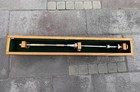 Vintage Industrial Engineering Souvenir Model Metal Shaft Rotor In Wooden Case