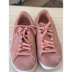 Puma Vikky V2 Suede Sneakers Pink Low Top Womens 7 367990-01 Softfoam