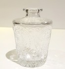 Clear Glass Bitters Bud Bottle Vase 4  Tall Boho Rustic Cottage Core