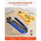 Coax Cable Crimper Kit Coaxial Cable Compression Tool Kit With Crimp Tool