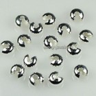 200 500pcs Silver gold Plt Copper Crimp Knot Cover End Beads Finding 3mm 4mm 5mm