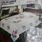 Bucilla 49594 King queen 98x103  rose Petals  Applique Quilt Kit New Sealed 