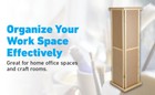 Pegboard Tower Display 4 Sided Spinner Top Base Hinged Rotating Peg Board 5  H