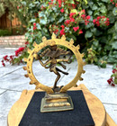 Brass Shiva Nataraja Figure Dancing Hindu God Statue Figurine 7  Vintage