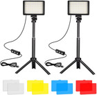 Led Photography Video Light Panel Lighting Photo Studio Lamp Kit With Tripod Sta