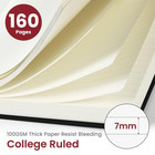 Lined Journal Notebook For Women   Men  Hardcover Leather Journal For Writing  A