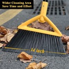 Heavy Duty Commercial Broom  Upgraded Angle Broom For Sweeping Indoor And Out   
