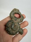 Pre Columbian Maya Greenstone Jade Head Of Tlaloc Deity W  Suspension Loop