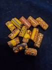 Antique Venetian Glass Millefiori African Trade Beads Set Of 12