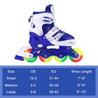 Adjustable Inline Skates For Kids Ages 4   12  Light Up Wheels  Beginner Rol