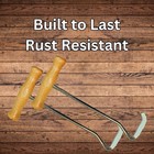 Wooden Handle Boot Pulls - Pair Of Durable Boot Hooks For Effortless Boot Pul   