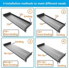 2 Pack Of 1u Vented Cantilever Server Rack Mount Shelf 6   154mm  Deep For 19  N