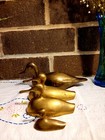 Four Vintage Solid Brass