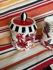 Mackenzie-childs Cardinal Toile Creamer   Sugar Set Nib