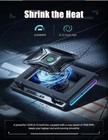 V10 Gaming Laptop Cooling Pad  Rgb Laptop Cooler Stand W  Powerful Turbo Fan