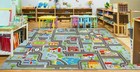  Sky Blue Car Road Kid Rug Carpet Playmat For Playoom Traffic Road Kids Play 