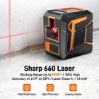 Laser Level 360 Self Leveling Red Line Laser Level Tool Wall Suction Stand Re   
