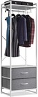 Sorbus Clothing Rack Stand W 2 Drawers - Closet Storage Organizer  gray White 