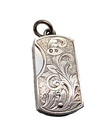 Nice Unusual Swivel Opening Antique Sterling Silver Vesta Case Birmingham 1879