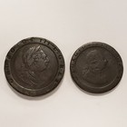 1797 Great Britain Cartwheels One Penny   Two Pence 2 Coins - Km618 619 - Q5283