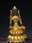 11 4  Antique Tibetan Buddhism Temple Bronze Gilt Green Tara Bodhisattva Statue