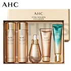 Ahc Vital Golden Collagen 5pcs Skin Care Set Eye Cream toner lotion ampoule  