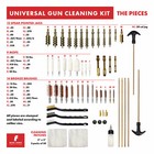 Gun Cleaning Kit For Shotguns Rifles And Pistols Calibers  17-  50 Cal   Brass
