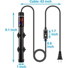 Submersible Aquarium Heater external Temperature Control Thermostat W display